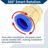 Hihaha Push to Connect Air Fittings 5/8" Male Thread Air