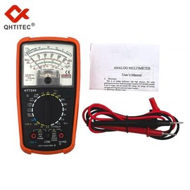 QHTITEC 전문가용 아날로그 멀티미터, 고정밀 전류계, 3 in 1, AC DC, 500V, 전기 도구 QHTITEC Professional Analog Multimeter, High-Precision Current Meter, 3 in 1, AC DC, 500V, Electrical Tool [01 7244]