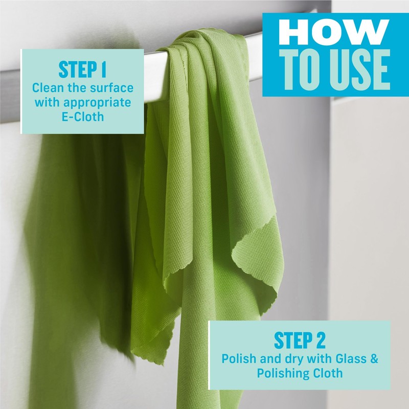 E-Cloth Polishing Microfiber Cleaning Cloth, 4-Pack - Microfiber Polishing Towels