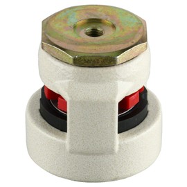 Homend 4 Pack Leveling Casters GD-80S Stem Mounted Leveling Caster 1102lbs/Per Leveling Caster Wheels Nylon Wheel and NBR Pad (Stem Mounted 1102lbs/Per)