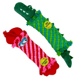 YESWOOD! Dog Squeaky Cocodie Rope Toy Pink Cute Stuffed Lobster for Aggressive Chwers,Puppy Tough Interactive Tug War Fetch Chew Toys for Teething Small Medium and Large Breed 10-105 Pounds