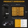 BIGLION.X Amber LED Driving Light, Spot Light Led lights Offroad