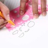 DPWOUM 4Pcs Plastic Flexible Drawing Stencil Set - Multi-Colour Creative