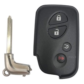 Remote Smart Key Fob Case Shell Fit for Lexus IS250 IS350 LS460 GS300 IS250 IS350 ES350 GS350 GS450h 4 Buttons Replacement Key Fob Cover (1)