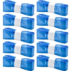 GLORHA Pack of 10 Cat Litter Refills Bag Cat Litter Disposal Bin Refills Refill Bags for All Nappy Bins Cat Litter Bins (Blue)