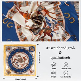 Silk Scarf Women's Summer Satin Scarf for Hair, Head Scarf Women, Square Silk Scarf, Headscarves, Polyester Fibre, Yellow D322 3