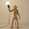 CHABEI Modern Table Light, Monkey Desk Lamp, Resin Standing Monkey
