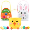Yanghad Felt Easter Basket, Pack of 3 Easter Baskets with