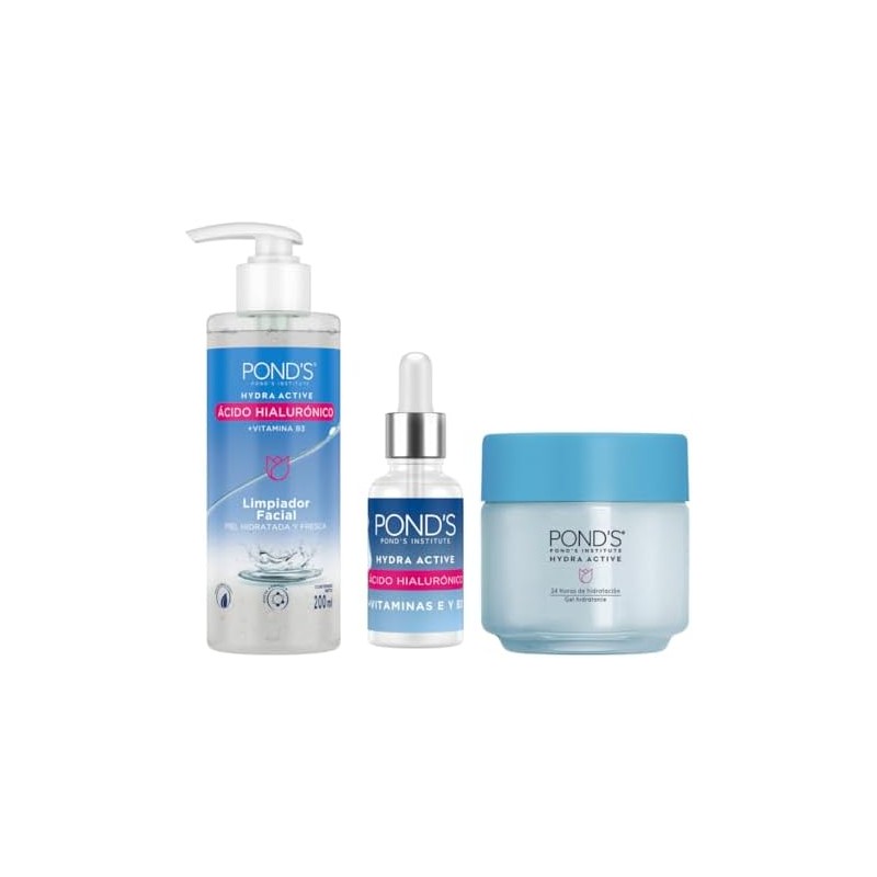 Pond's Serum + Gel + Limpiador Hydra Active