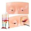 Tabla Mascarilla Práctica Maquillaje Silicona Modelo Ojos F