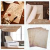 S.T.S.G Vintage Paper Distressed A4 50 Sheets Set Antique Vintage