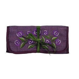Justina Claire Jewellery Roll in a Rennie Mackintosh Purple