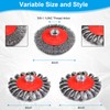 YUEARN 4 1/2" Angle Grinder Wire Wheel Set - 4