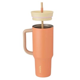 Owala 40oz Tumbler Stainless Steel - Flamingo Yellow Orange NIB! Sip/Straw Mode
