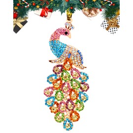 Color Peacock Ornaments for Christmas Tree Peacock Gifts for Women Peacock Lovers Keepsak
