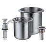 Sepaitek Commercial Dipper Well Faucet & Bowl Set, Brass Faucet