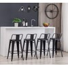 HAOBO Home 30" Low Back Metal Counter Stool Height Bar