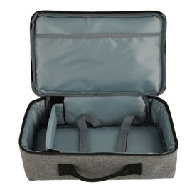 Projector Bag 13.6x7.9x4in Heavy Duty Nylon Portable Projector Carrying Case with Sturdy Handle for Travel Gray