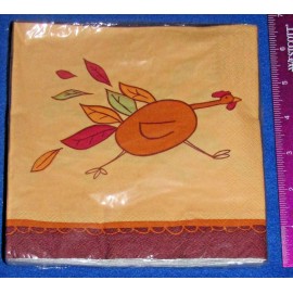 Creative Expressions Turkey Time Luncheon Napkins #666714, 16/pk, Thanksgiving Napkins, Turkey Napkin