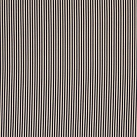 Kt KILOtela 1 Metre 100% Cotton Fabric - Made in Japan - 100 x 110 cm Wide - Navy Blue Stripes Patchwork Fabric - Creative Sewing Craft