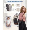 Baby Diaper Bag with Waterproof Changing Pad, Dark Gray