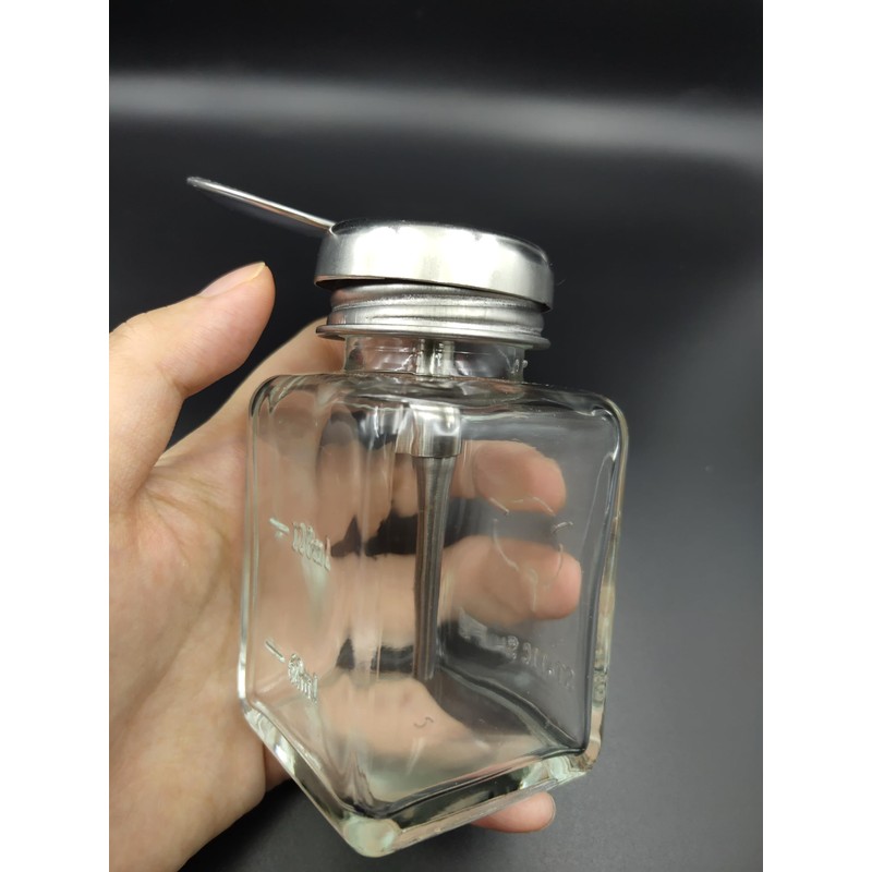ZQDZYIE 1 Pack 4 Oz Dispenser Bottle Glass Nail Polish