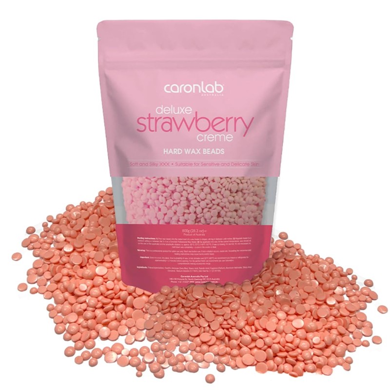 Caronlab Strawberry Creme Hard Wax Beads 800 g, 800 g