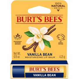 Burt's Bees Bálsamo labial 100 por ciento natural, vainilla bean, 4.25 g