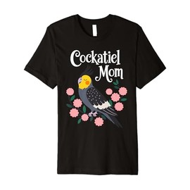 Cool Cockatiel Design For Women Girls Cockatiel Bird Lover Premium T-Shirt
