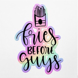 Holographic Decal Stickers of Fries Before Guys Premium Waterproof Vinyl Decal Stickers for Laptop Phone Accessory Helmet Car Window Mug Tuber Cup Door Wall Decoration ANDVER3c12860HO