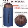 Laundry Bag Backpack Extra Large, 115L Laundry Backpack with Padded