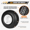 (2PCS) 18x8.50-8 Lawn Mower Tires with Rim, Natural Rubber Turf