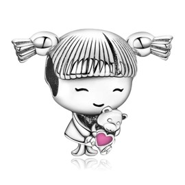 Annmors Jewelry Charm 925 Sterling Silver for Woman Beads Gifts for Women Bracelet&Necklace T261