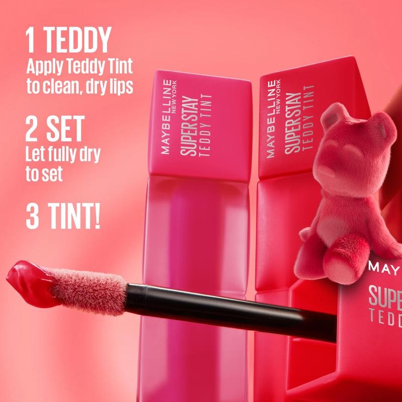 Super Stay Teddy Tint, Matte Lipstick, Maybelline:_Coquettish