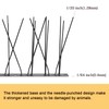 OFFO Black Bird Spikes Pre-Assembled for Pigeons Birds, Cover 24