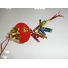Vietnamese New Year Decorative Plastic Hanging Lantern with Firecracker 2"