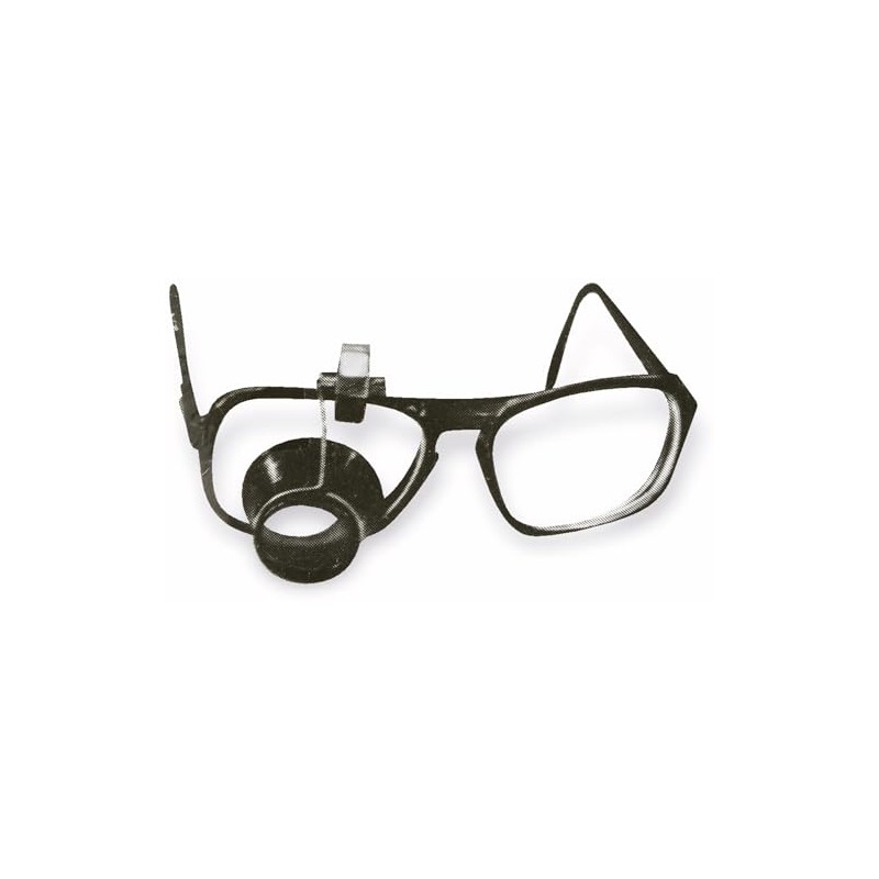 Watchmaker's eyepiece for people who wear glasses