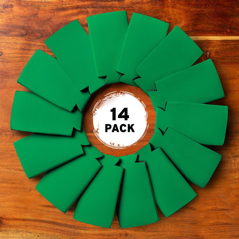 Current Co. Slim Can Beverage Insulator (Kelly Green) 14-Pack