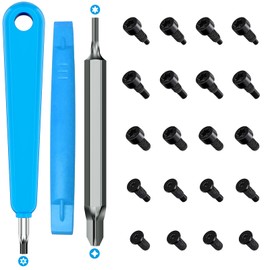 Doorbell Screwdriver Replacement Kit, Double-Ended T6 T15 Screwdriver with PH2 Head & 5 Sets of 20 Pcs Spare Security Screws for All R/ing Doorbells