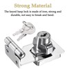 Litensh 4 Inch Right Angle Hasp Lock with Key Alike,