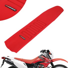 JFG RACING Dirt Bike Universal Seat Cover, Non-Slip Motorcycle Gripper Rubber Cover Seat for All Most Pit Dirt Bike CRF YZ KX WR XR SSR, RED