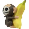 Ebros Gift Furrybones Baby Munky Monkey Loves Banana Voodoo Skeleton
