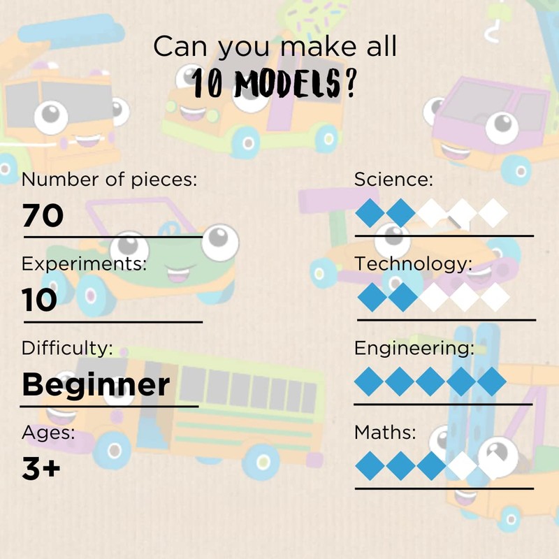 Thames & Kosmos Kids First Automobile Engineer Kit | STEM