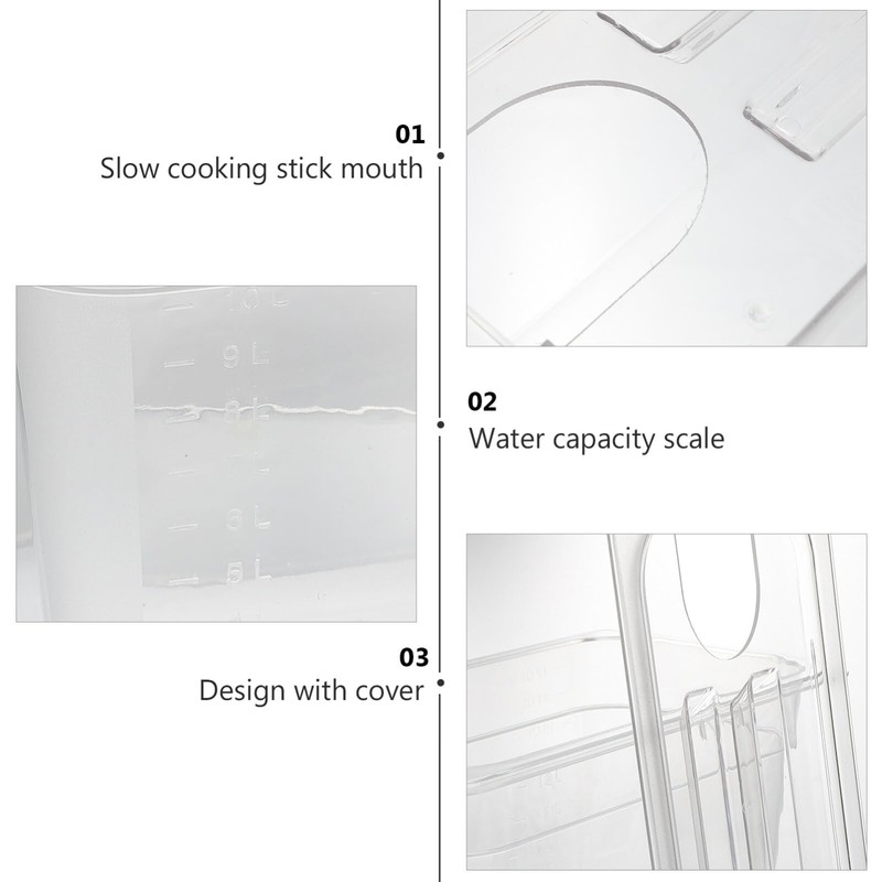Kichvoe Sous Vide Containers with Lid Sous Vide Pots Slow