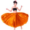 VNOEVW Girls Satin Full Long Skirt for Circle Belly Dance