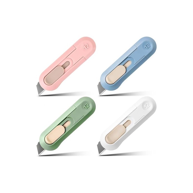 Box Cutter,Retractable Box Opener, Package Opener, Easy Slide Retractable Cute