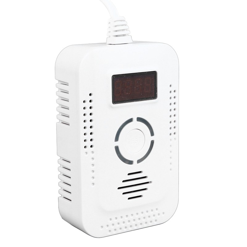 CO Gas Alarm Digital Display High Sensitivity Sound Light Warning