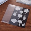 40Pcs Rubber Magnetic Sheets Thickness with Clear Stamp Die Storage