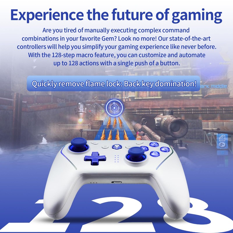 NBCP Controller for Switch, Wireless Pro Controller for Switch Lite,