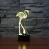 Creative 3D Flamingo Night Light 16 Colors Changing USB Power